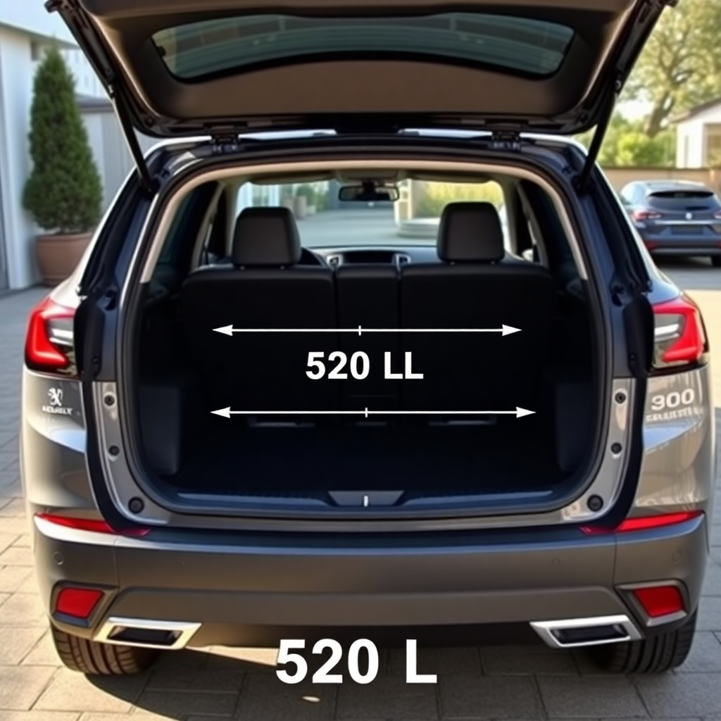 peugeot 3008 dimension coffre