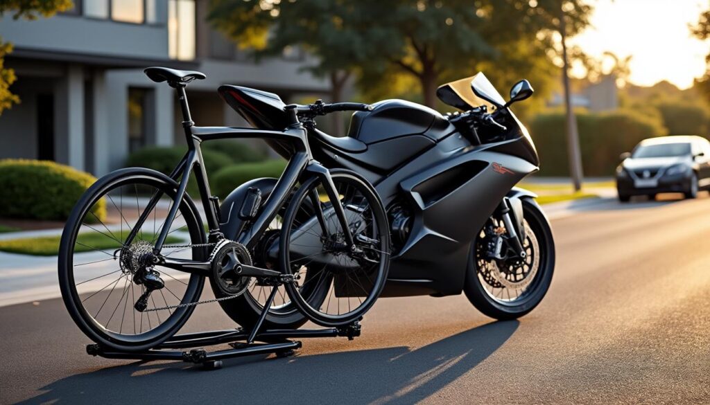 découvrez notre guide pratique 2024 pour choisir et utiliser un porte-vélo sur moto en toute sécurité, avec les règles et réglementations à respecter.